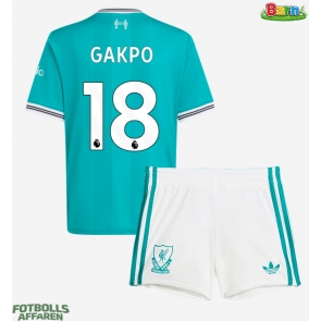 Liverpool Cody Gakpo #18 Tredjeställ Barn 2025-26 Kortärmad (+ Korta byxor)